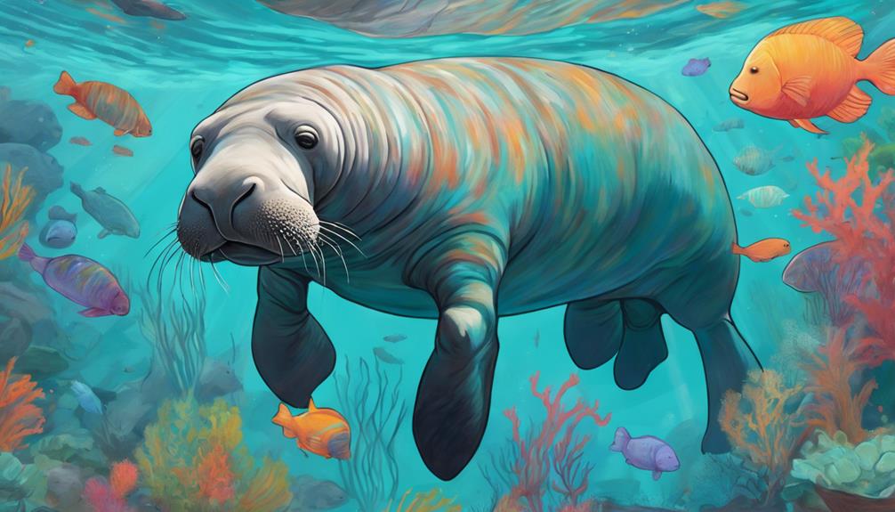 manatee drawing